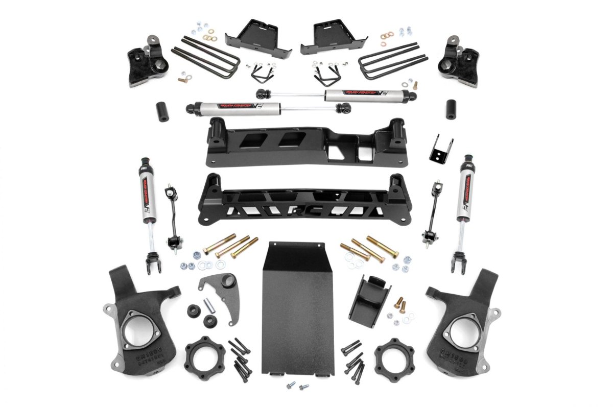 Chevrolet Silverado 1500 Suspension Lift Kit - Rough Country - 4 Inch Lift Kit | V2 - '99-'06